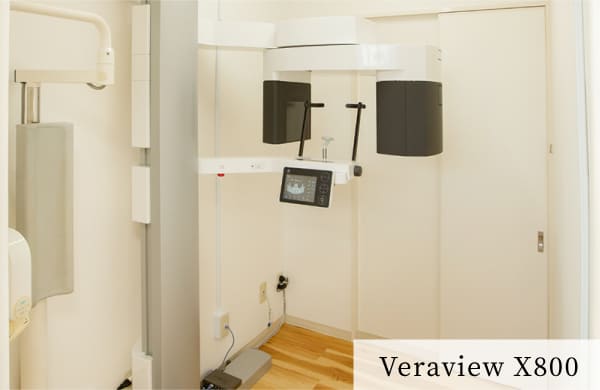 最新のCT室の画像／CT名称：Veraview X800